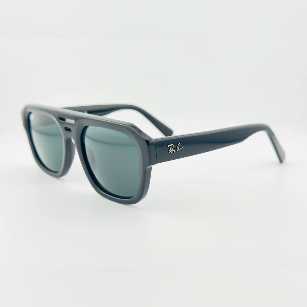 Ray-Ban Sunglasses RB4397 Corrigan Bio-based Polished Black Frame Grey Lenses